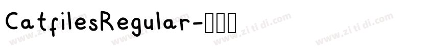 CatfilesRegular字体转换