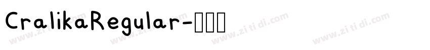 CralikaRegular字体转换