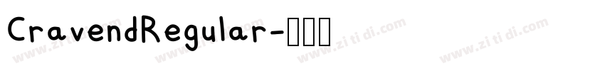CravendRegular字体转换 CravendRegular字体转换