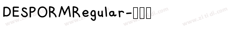 DESPORMRegular字体转换