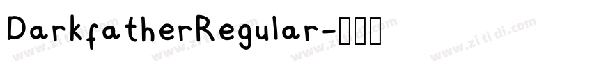 DarkfatherRegular字体转换