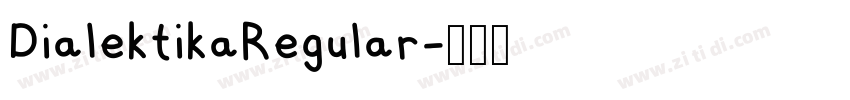 DialektikaRegular字体转换