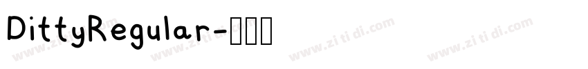 DittyRegular字体转换