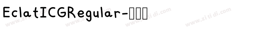 EclatICGRegular字体转换