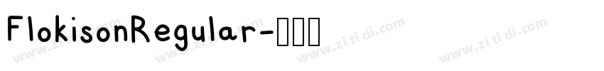 FlokisonRegular字体转换