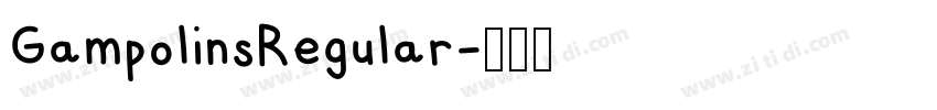 GampolinsRegular字体转换