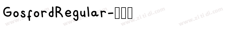 GosfordRegular字体转换