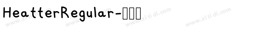 HeatterRegular字体转换