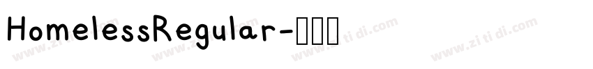 HomelessRegular字体转换