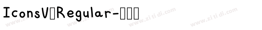 IconsV4Regular字体转换