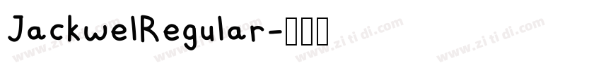 JackwelRegular字体转换 JackwelRegular字体转换