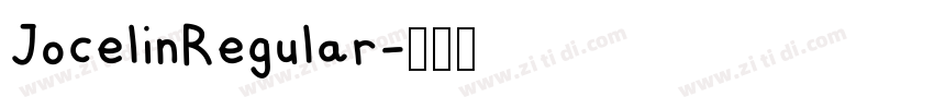 JocelinRegular字体转换
