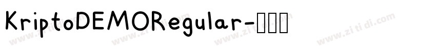 KriptoDEMORegular字体转换