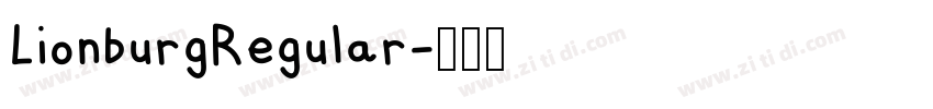 LionburgRegular字体转换