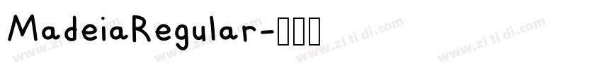 MadeiaRegular字体转换