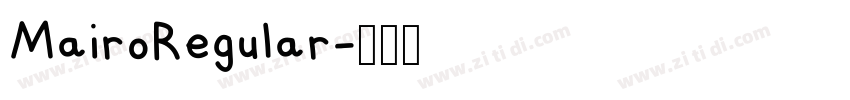 MairoRegular字体转换
