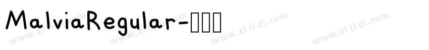 MalviaRegular字体转换
