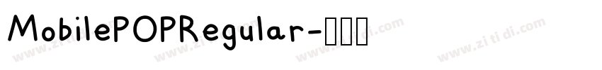 MobilePOPRegular字体转换