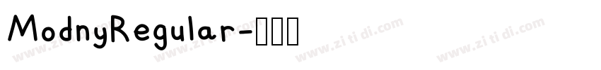ModnyRegular字体转换