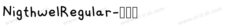 NigthwelRegular字体转换