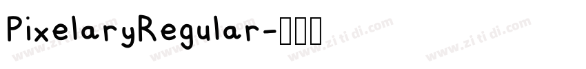 PixelaryRegular字体转换