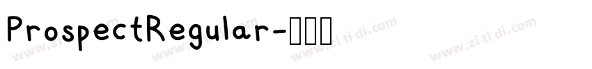 ProspectRegular字体转换