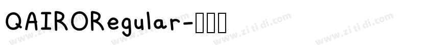 QAIRORegular字体转换