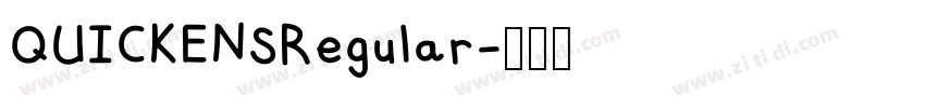 QUICKENSRegular字体转换