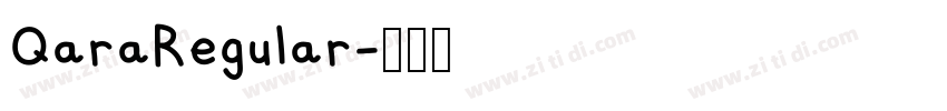 QaraRegular字体转换