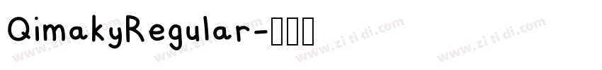 QimakyRegular字体转换