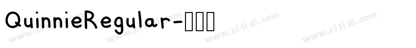 QuinnieRegular字体转换