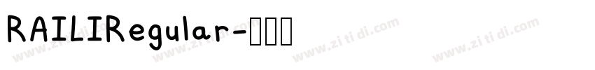 RAILIRegular字体转换