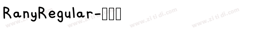 RanyRegular字体转换