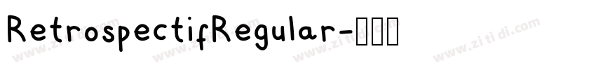 RetrospectifRegular字体转换