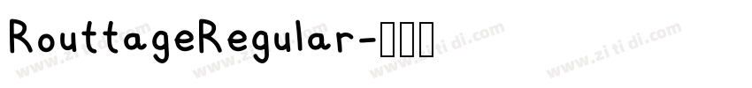 RouttageRegular字体转换