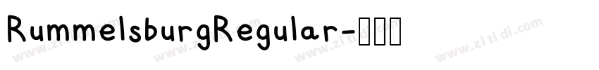RummelsburgRegular字体转换