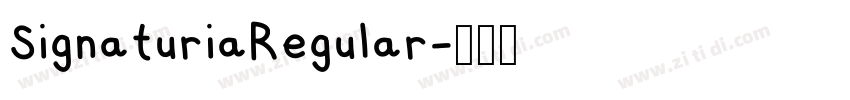 SignaturiaRegular字体转换