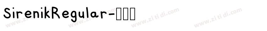 SirenikRegular字体转换