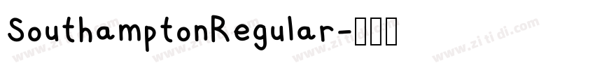 SouthamptonRegular字体转换