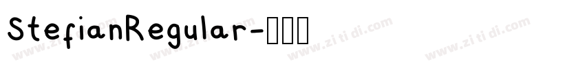 StefianRegular字体转换 StefianRegular字体转换