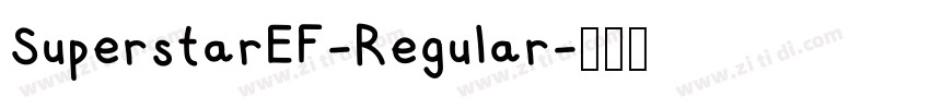 SuperstarEF-Regular字体转换