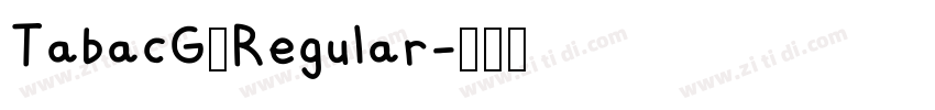 TabacG4Regular字体转换