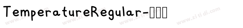 TemperatureRegular字体转换