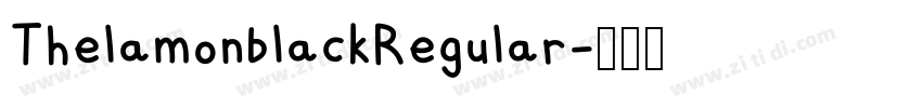 ThelamonblackRegular字体转换