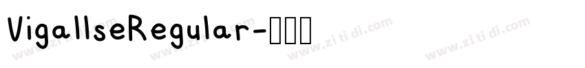 VigallseRegular字体转换