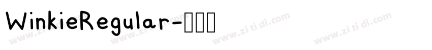 WinkieRegular字体转换