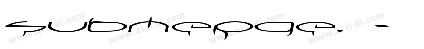 Submerge.沦陷字体转换