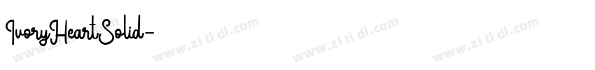 IvoryHeartSolid字体转换
