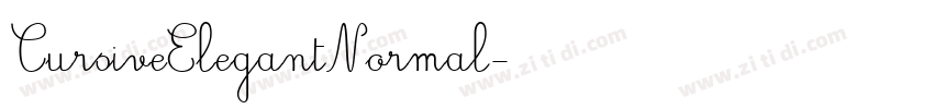 CursiveElegantNormal字体转换