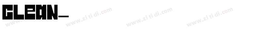 clean字体转换